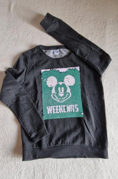 Dívčí mikina mickey mouse, c&a,158
