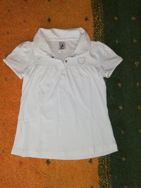 Bílé dívčí triko vel. 116, palomino,116