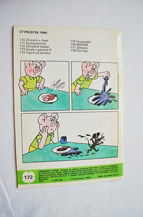 Dětský časopis čtyřlístek 172/ záhadné tlapky, 