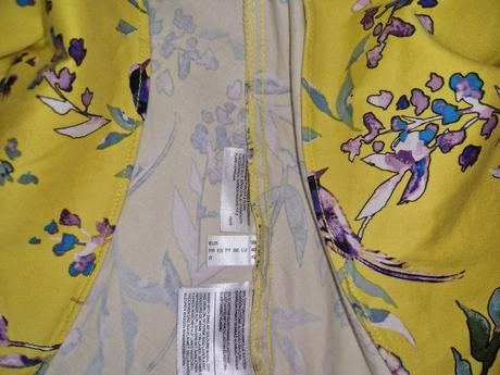 Šaty květované žlluté ca yessica, c&a,38