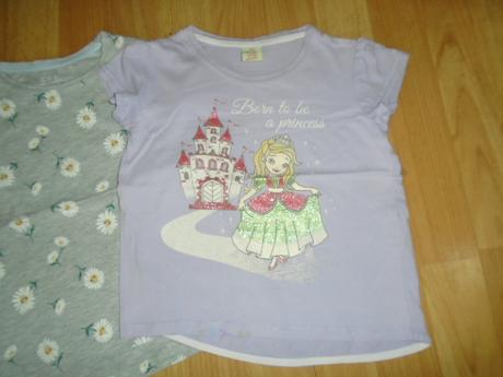 Tričko 3ks květy princezna vel 104, disney,104