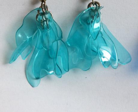 Naušnice z petlahví - modré,