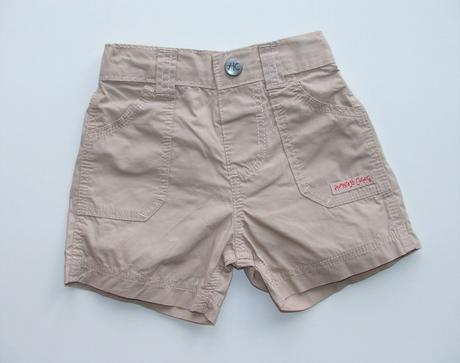 H1130 plátěné kraťasy vel. 62, mothercare,62