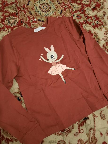 Tričko se zajíčkem, h&m,140