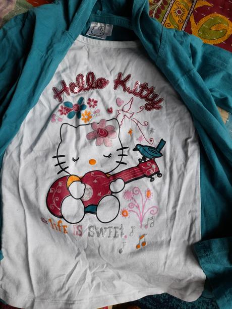 Tričko hello kitty dvojitý efekt 128, hello kitty,128