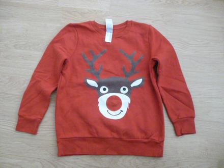 Vánoční mikina vel.9-10, 140