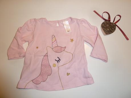 Triko s jednorožcem b, c&a,62