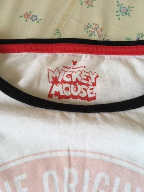 Tričko s flitry a mickey mousem, marks & spencer,164