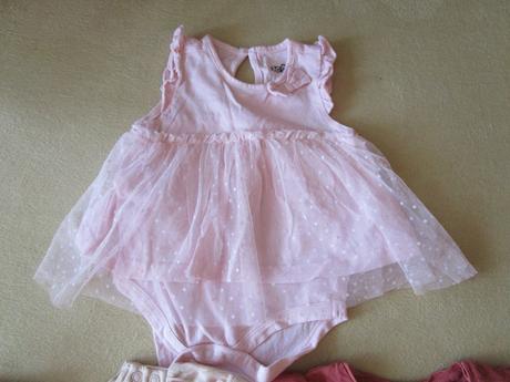 2x pěkné bavl. šatečky + 1x šatečkové body, 62