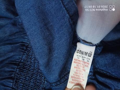 Šortky - overal zn."denim co" vel."36/38", denim co,38