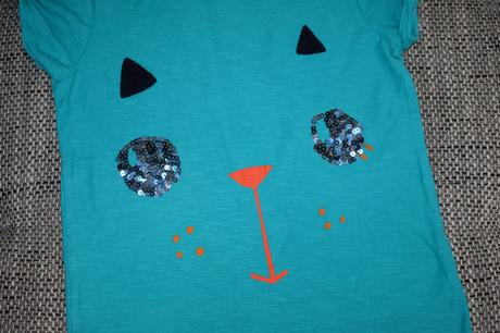 Výrazné triko next s flitry, velikost 122, next,122