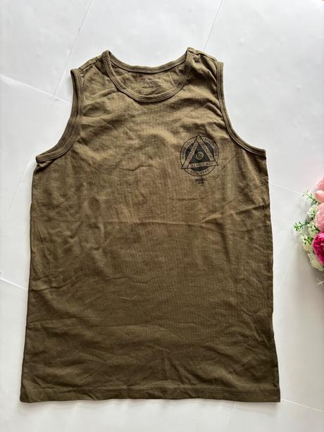 Triko letní khaki barvy- v. 11/12 let, primark,152