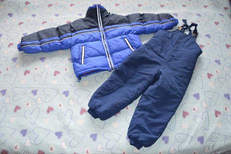 Zimní bunda oteplováky komplet, 104