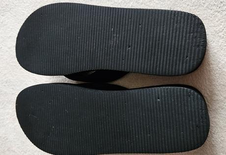 Dívčí letní pantofle, žabky, černé, vel.36, 36