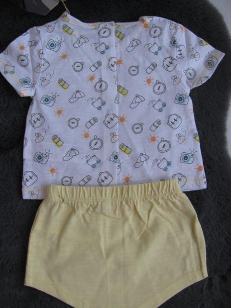 Letní set-tričko+ šortky - dvojčata/ v.50-56, 56
