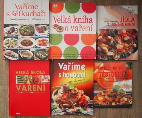 Knihy, kuchařky, recepty, 