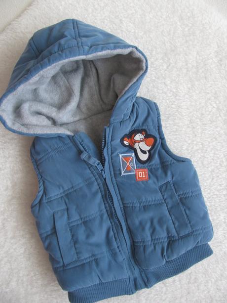 Prošívaná vesta s kapucí s hřejivou podšívkou, disney,68