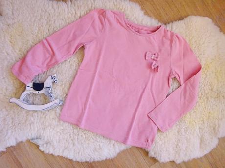 Růžové tričko s mašličkami, f&f,122