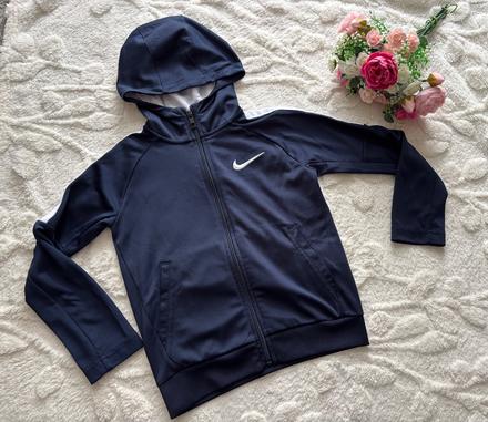 K5/ mikina modrá sportovní zn. nike - v.6/7 let, nike,122