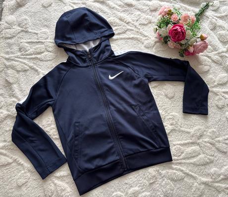 K5/ mikina modrá sportovní zn. nike - v.6/7 let, nike,122