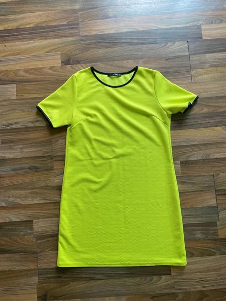 Žlutozelené do neon šaty, vel l, quiz, l