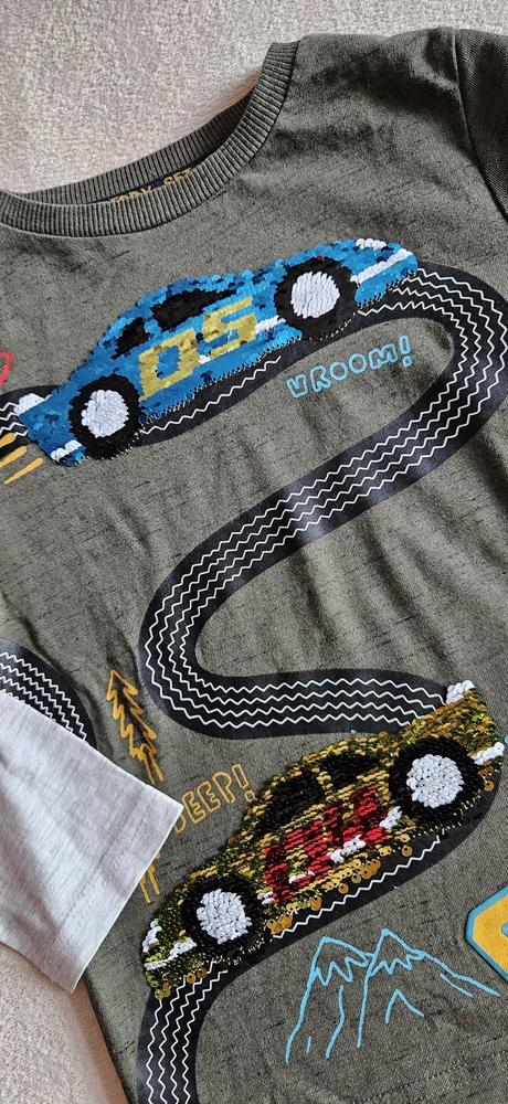 Chlapecké tričko s přeměňovacím obrázkem aut, 110, f&f,110