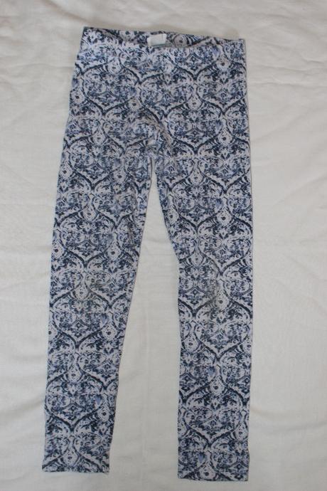 Va3 legíny s modrými ornamenty 7-8 let, f&f,128