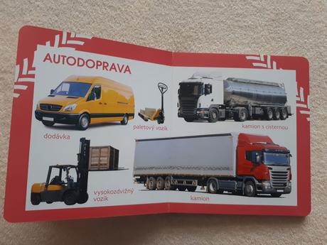 Knížka pro děti - děti poznávají - auta,