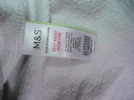Krásné mikinkové šatičky vel.104, marks & spencer,104