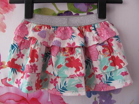 Dívčí volánková sukně s motivem víly ariel, disney,86