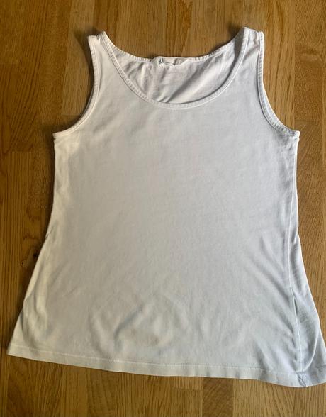 Tílko & tričko bílé h&m vel. 146/152, h&m,146