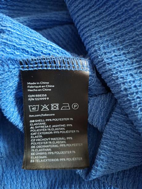 Dlouhé modré šaty h&m xs krásný střih, h&m,xs