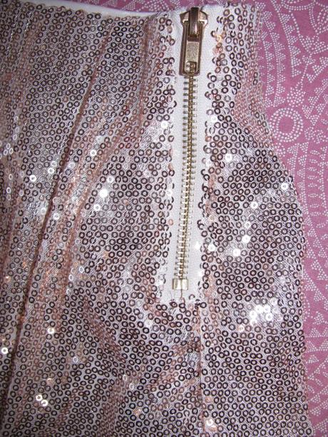 Dívčí souprava-flitrová sukně + tričko h&m, h&m,146