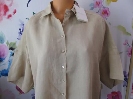 Lněná dámská košile , oversize antonelli, 44