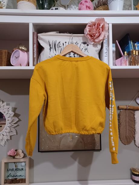 Crop mikina s nápisy, new look,152