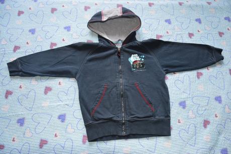 104 bavlněná mikina mikinka auto vyšité, h&m,104