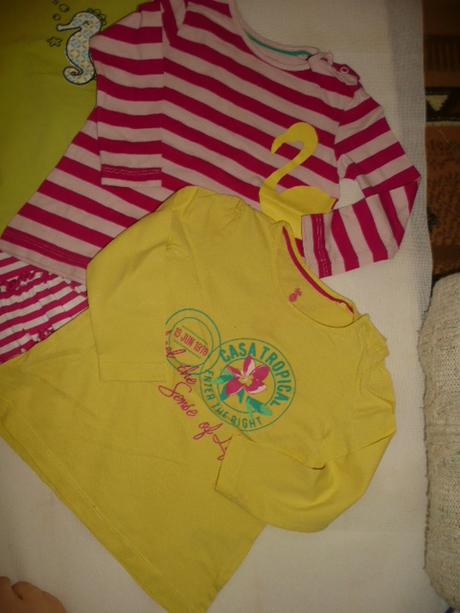 Tričko šaty 2ks tunika vel 86/92 proužek, 86–98