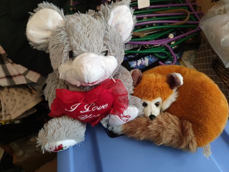 Plyšová myška větší i love you valentýn, 