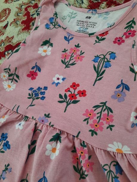 Nepoužité květinkové šaty, h&m,98