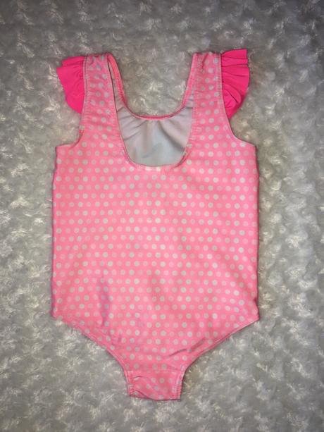 Růžové jednodílné plavky s minnie disney, disney,92