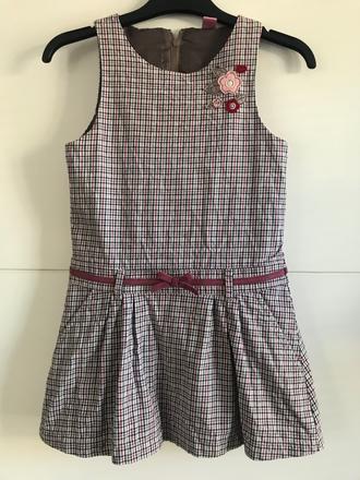 Kostkované šaty s kvítky, dopodopo,122