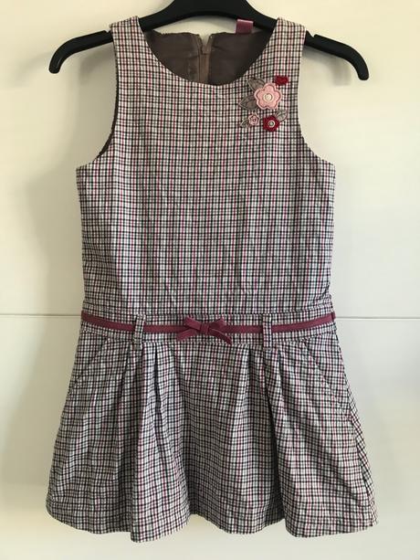 Kostkované šaty s kvítky, dopodopo,122