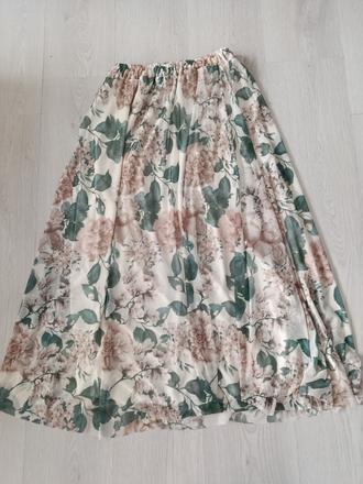 Dlouhá sukně s květy m,l, m