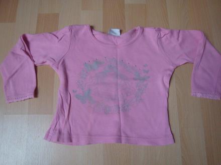 Tričko s dlouhým rukávem - růžové, cactus clone,98