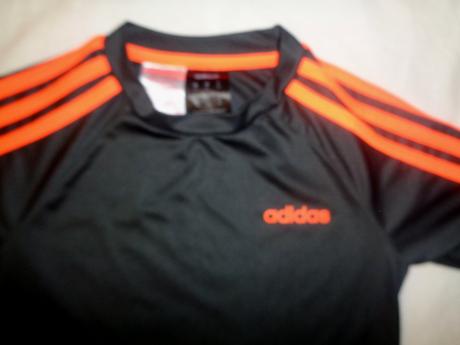Šedooranžové funkční tričko adidas 7/8 let, adidas,128