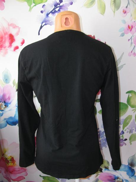 Dámské černé bavlněné pružné tričko, l