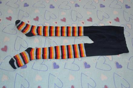 Punčošky punčocháče punčochy pruhované, 104