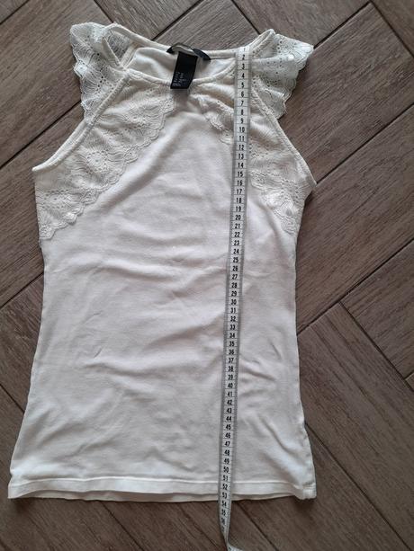 Dámské tílko s krajkou zn. hm, vel. xs, h&m,34