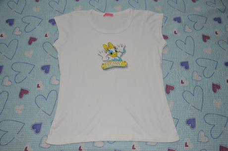 Bílé triko s kačerem/ kačeřicí daisy, 158