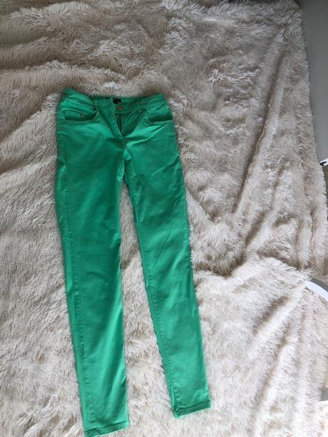 H&m zelene kalhoty 34, h&m,34